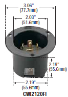CWL2120FI - Inlets Locking Devices 15 / 20 Amp image